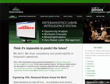 Tablet Screenshot of deterministics.com